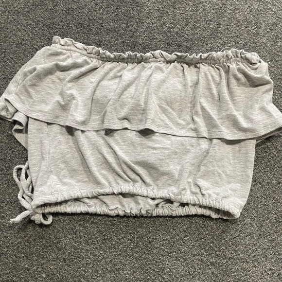 Abercrombie & Fitch Elastic Tube Top In Gray Size S - Picture 6 of 6